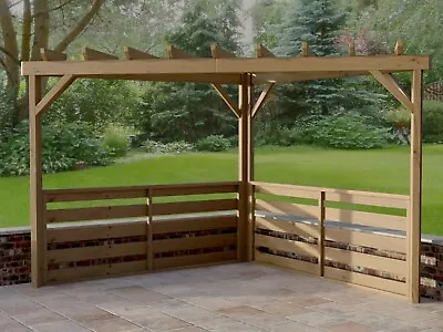 Woodwork Plans For Garden Corner Pergola 3mx3m DIY (Plans Only By Email) • £11.99