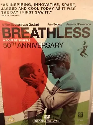 £10 • Buy Breathless Cult Classic Jean Luc Godard 1960 B+w Remastered 50th Anniversary Edt