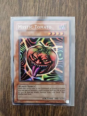 Yu-Gi-Oh!- Mystic Tomato-SRL-EN094-Rare-Unlimited-Heavily Played-See Description • $1.25
