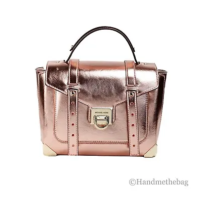 Michael Kors Manhattan Medium Primrose Leather Top Handle Satchel Bag • $139