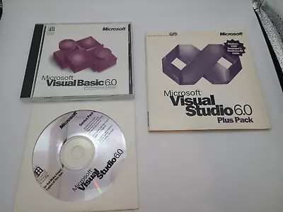 MICROSOFT Visual Basic 6.0 Professional Edition Disc W/CD KEY + Paperwork • $149.99