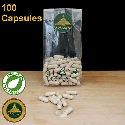 Lions Mane Mushroom Pills 600mg Capsules 100x Organic Lion's Mane Caps Vegan • $31.49