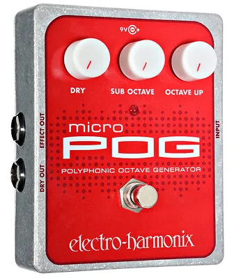 Electro-Harmonix Micro Pog Polyphonic Octave Generator Effects Pedal MicroPog • $244.90