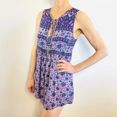 $99 • Buy Spell Size XS 6 8 Purple Kombi Romper Playsuit Australian Boho Designer