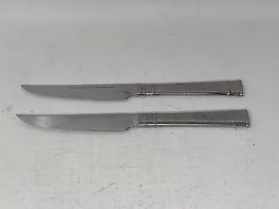 Heritage Mint BENTLEY Stainless Flatware Set Of 2 Steak Knives Discontinued • $16.99