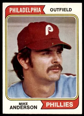 1974 Topps Mike Anderson . Philadelphia Phillies #619 • $3.80