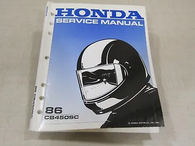 1986 Honda Cb450sc Nighthawk  Factory Shop Service Manual • $29.95