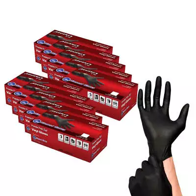 Black Vinyl Gloves - Powder Free (4 Mil) • $65.99