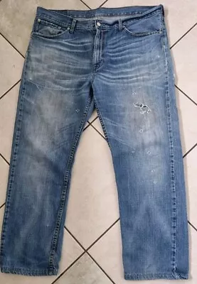 Mens Ripped LEVIS 751 Jeans W40 L32 • £3