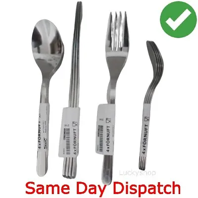 IKEA  4x Fornuft Stainless Steel Cutlery Set Kitchen Set UK Top Quality • £4.99