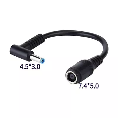 7.4mm X 5.0mm To 4.5mm X 3.0mm DC Connector Charge Power Cable HP Dell Laptop !! • £2.99