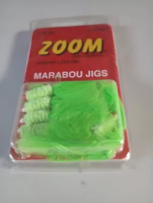 Zoom Marabou Jigs Mj-32-chrd/z 1/32 Oz  Chartreuse 10 Per Pack • $1.99