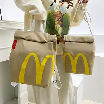 Realistic McDonalds Backpack/Messenger Side Bag - Fast Food Gift Gag Funny • $12.20