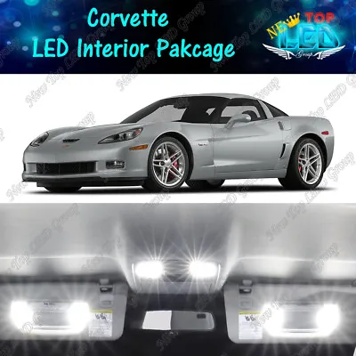 White Interior LED Lights Package Kit For 2005-2013 Chevy Chevrolet Corvette C6 • $14.59