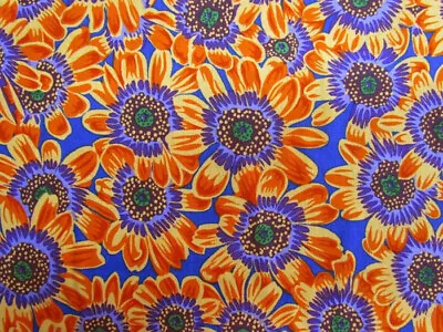 Fall 2021 Kaffe Fassett Philip Jacobs Lucy Pj112 Orange Cotton Fabric 1/2 Yd • $6.40