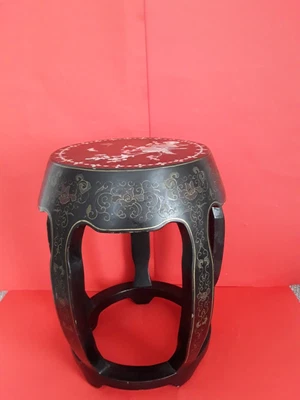 $337.04 • Buy Stunning  Chinese Drum Barrel Stool Plant Side Table George  Zee