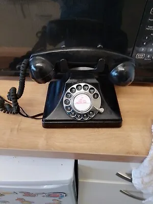 £55 • Buy VINTAGE BLACK BAKELITE TELEPHONE GPO Retro ART DECO Antique Old Dial Phone