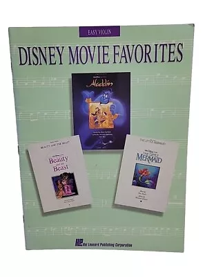 Disney Movie Favorites - Easy Violin Sheet Music (VG Condition) • $12