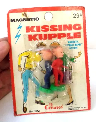 Vintage Magnetic Kissing Kupple Chemtoy 1965 Moc Nos Sealed Toy!!! Bin 6 • $19.99