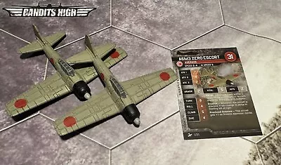 Axis & Allies - Bandits High - (2) A6M3 Zero Escort - Japan Planes • $5