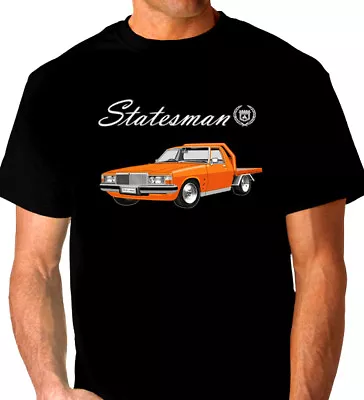 Hx Hz  Wb  Holden  1tonner  Statesman  Quality Black Tshirt  ( 7 Car Colours )  • $38