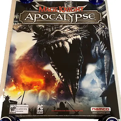 MAGE KNIGHT APOCALYPSE ORIGINAL Video Game PROMO POSTER 2006 Con Namco 22x28 • $19.98