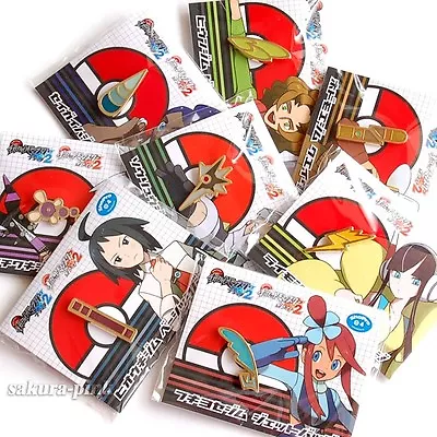 $399.99 • Buy Super Rare ! Complete Set Pokemon Gym Badge Collection Black2 & White2 Authentic