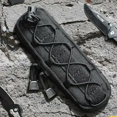 Tactical Molle Knife Pouch EDC Tool Hunting Bag Small Pistol Magazine Waist Bag • $8.89