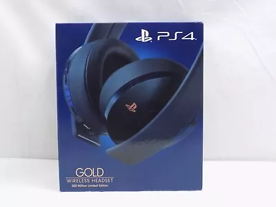 Brand New Sealed Playstation 4 PS4 Gold Wireless Headset 500 Million Limited ... • $231.20