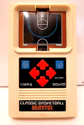 Mattel Classic Basketball Electronic Handheld Game Tested Working-Very Good Cond • $9.86