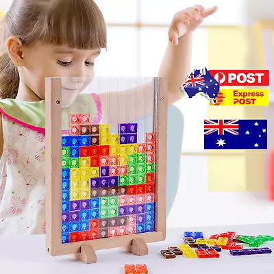 $18.88 • Buy 3D Tangram Tetris Game Math Toy Russian Blocks Puzzle Jigsaw Education Toys