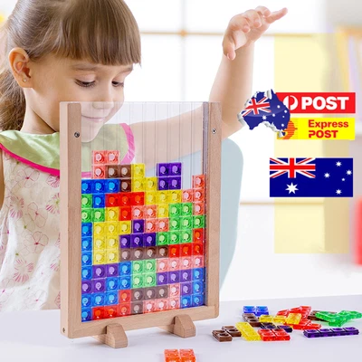 $18.88 • Buy 3D Tangram Tetris Game Math Toy Russian Blocks Puzzle Jigsaw Education Toys