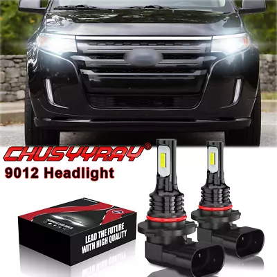 For Ford Edge 2011-2014 6000K 2pc 9012 LED Headlight High/Low Beam Bulbs Kit • $30.75