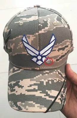 Digital Camo Us United States Air Force Wings Usaf Logo Hat Cap Camouflage Retro • $10.88