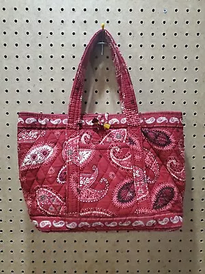 Vera Bradley Mesa Red Paisley Toggle Tote Small  • $16.99