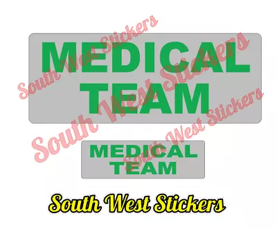 MEDICAL TEAM  Encapsulated Reflective Badge Set X 2  (  Paramedic Medic  ) • £12.99