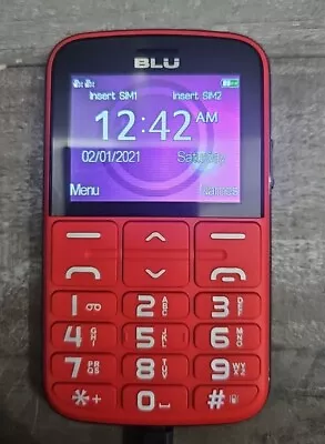 BLU Joy J012 Red Cell Phone Unlocked GSM Dual SIM Card Global Camera   • $24.36