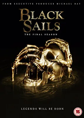 £3.29 • Buy Black Sails: The Final Season DVD (2017) Toby Stephens Cert 15 3 Discs