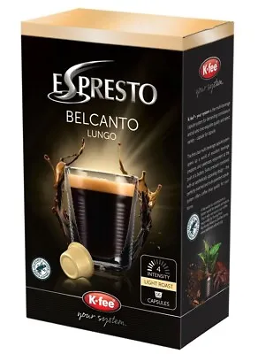 K-FEE ESPRESTO BELCANTO BLEND COFFEE PODS - 6 X 16 - 96 CAPSULES - 100% Arabica • £34.49