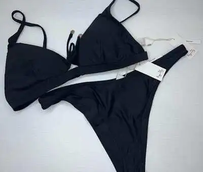 New With Tags Tigerlily Ladies Black Bikini Set Size Large / 14 • $79.95
