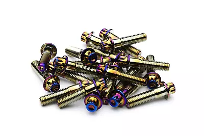 M8 32mm Neo Chrome 3PC Wheel Split Rim Assembly Bolts Rotiform WCI Work Wheels • $108.70