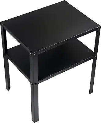 Bedside IKEA Cabinet KNARREVIK Black Metal Storage Decorative Coffee Table With  • £30.27