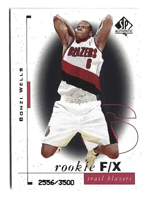 $12.95 • Buy 1998 Upper Deck Ud Sp Authentic 101 Bonzi Wells Rookie Card Rc #/3500