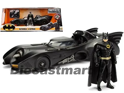 Jada 1989 Batmobile With Diecast Batman Figure Diecast Model Car 1:24 98260  • $29.99