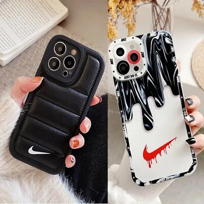 Black Puffer Case Nike Design For IPhone 15 14 13 12 11 Pro Max XR X XS Max 7 8 • £4.99