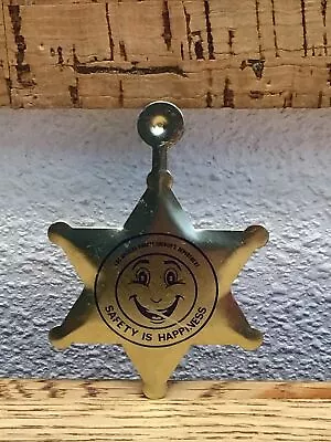 Vintage Los Angeles County Sheriff’s Department “Safety Is Happiness” Button • £9.64