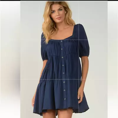 Elan Sara Mini Dress Tiered Dress • $30