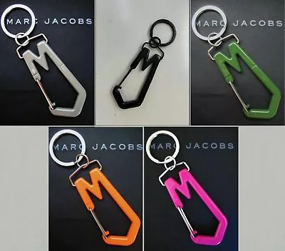 MARC JACOBS Metal Carabiner Clip Key Chain Ring (Black/Grey/Olive/Fuschia/Brick) • $27.99