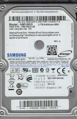 1TB Samsung 2.5  Sata Laptop Hard Drive HDD 5400rpm PS4/5  • £32.99