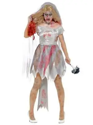 Zombie Bride Adult Women's Costume - Fancy Dress Party Halloween Adult Outfit • £19.99